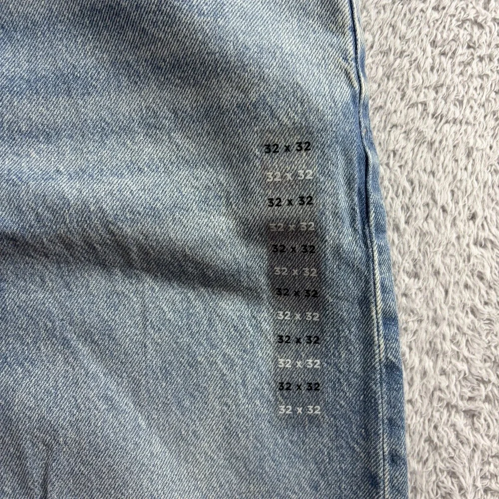 Pacsun Baggy Factory Distressed Jeans Mens 32x32 Rips Fade Knee Hole Skate NWT
